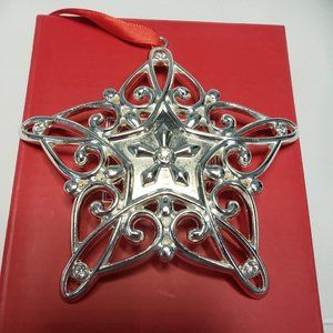 LENOX Sparkle Scroll Crystal SNOWFLAKE Ornament